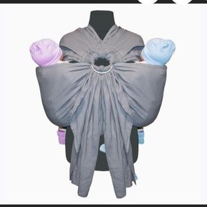 Dark gray twin baby ring sling carrier NWOT